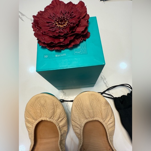 Tieks Biscotti Ballet Flats Size 10 with Box & Accessories - Picture 1 of 3